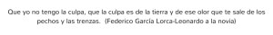 Que yo no tengo la culpa, que la culpa es 1