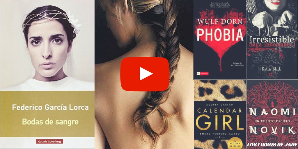 Libro de la película La novia, adaptación de Bodas de sangre de Lorca y mis últimas adquisiciones en novela erótica (Calendar Girl), ficción y&nbsp;suspense.